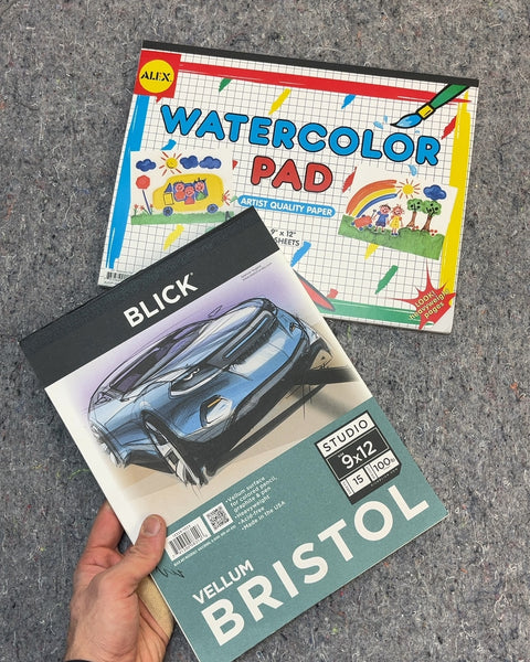 Alex Watercolor Pad & Blick Bristol Pad