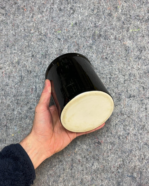 Black Ceramic Utensil Holder