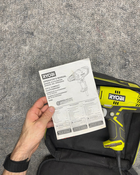 Ryobi 3/8 in Compact ClutchDriver Drill Kit (D48C)