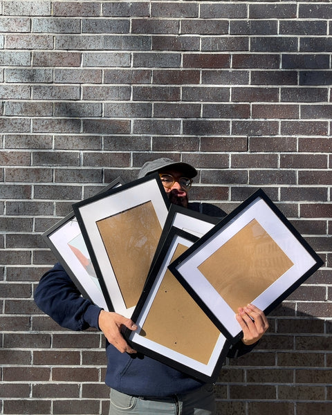 Set of 5 Picture Frames, 12x15" ish