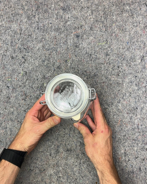 Glass Jar with Clamp Lid
