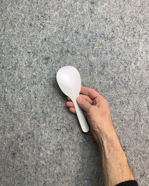 White Plastic Rice Paddle