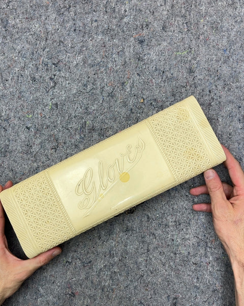 Vintage Gloves Box with Two Pairs Of Gloves, Size S