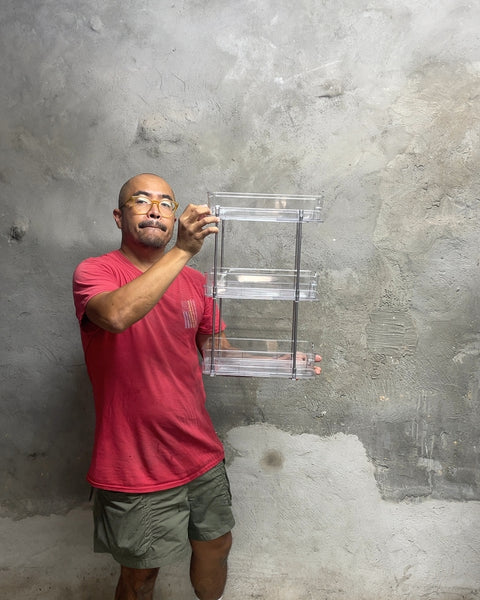 Clear 3-Tier Storage Organizer, 12x7x19"