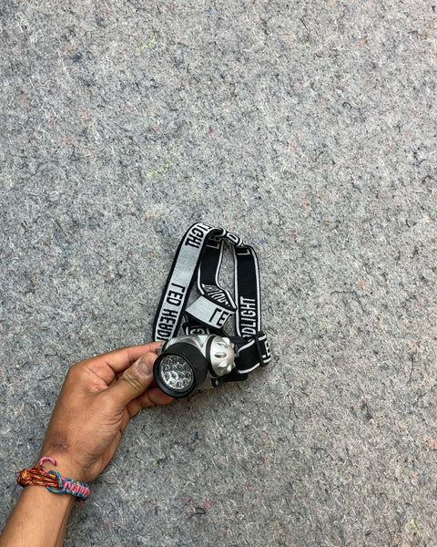 LED Headlamp with Adjustable Strap (Works!)
