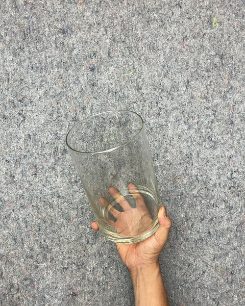 Clear Glass Cylinder Vase, 8x4"