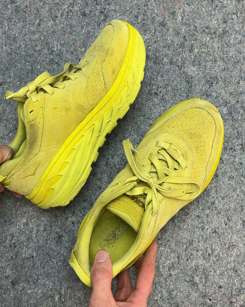 Very Yellow Hoka Sneakers, Size US 10.5W or 9.5M or EU 43.3
