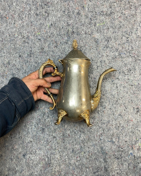 Beautiful Vintage Silver Tone Coffee Pot