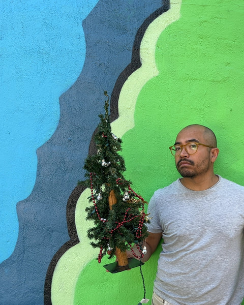 Small Decorated Artificial Christmas Tree
