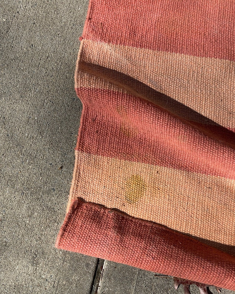 Striped Outdoor Woven Rug, 37x100"