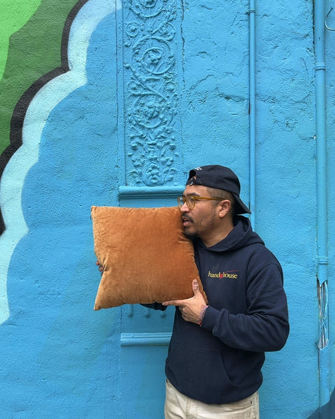 Threshold Orange Cotton Throw Pillow, 18x18"