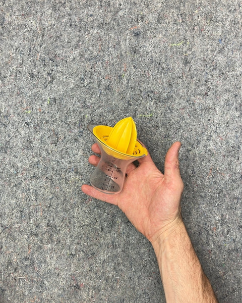 Yellow Citrus Juicer with Measuring Cup