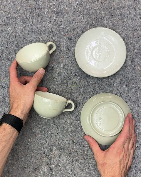 Sexy Ceramic Tea Cups and Saucers Set Made In The US