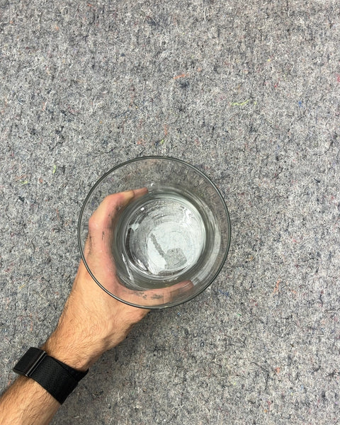 Clear Glass Flared Vase, H8"