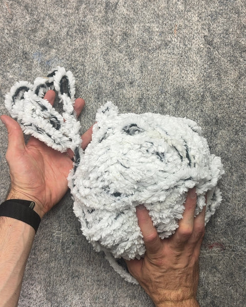 Bigass White and Black Chunky Yarn