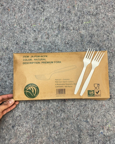 Natcorn Premium Forks, 100 Pieces