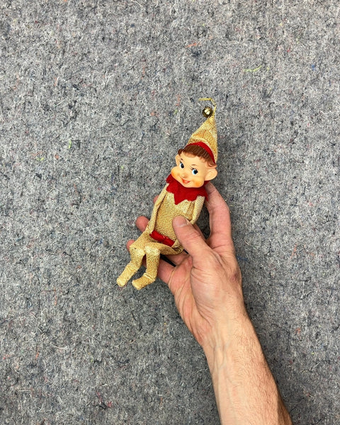 Vintage Christmas Elf Ornament