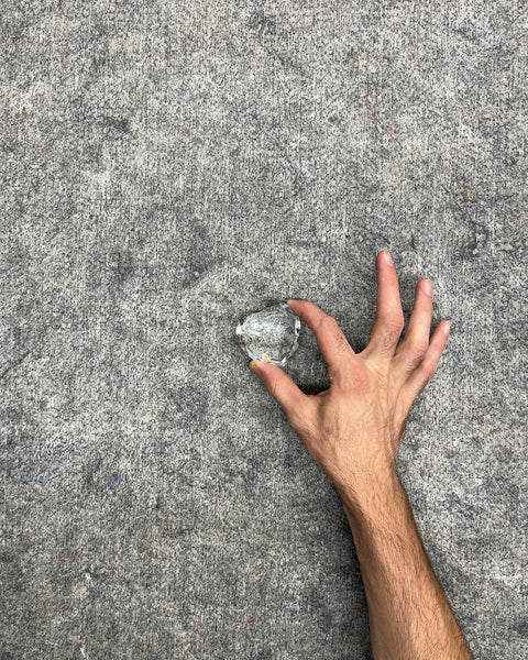Faceted Clear Crystal Diamond Paperweight