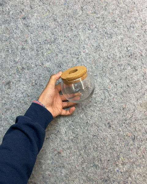 Glass Jar with Cork Lid