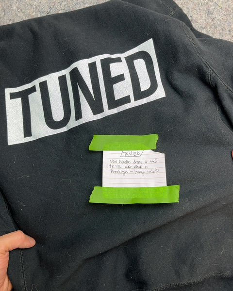 Tuned Black Hoodie, Size S