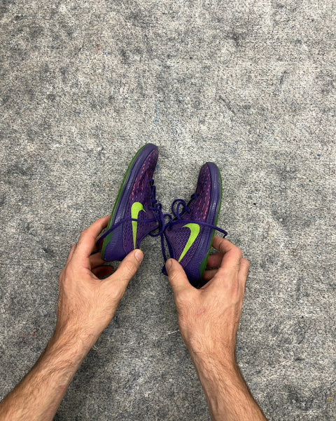 Nike KD 8 Purple Green Toddler Sneakers, Size US 9C or EU 26