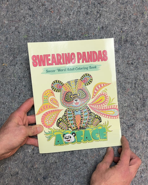 Swearing Pandas Adult Coloring Book