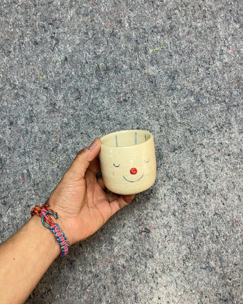 Ceramic Face Cup (Maybe Planter)