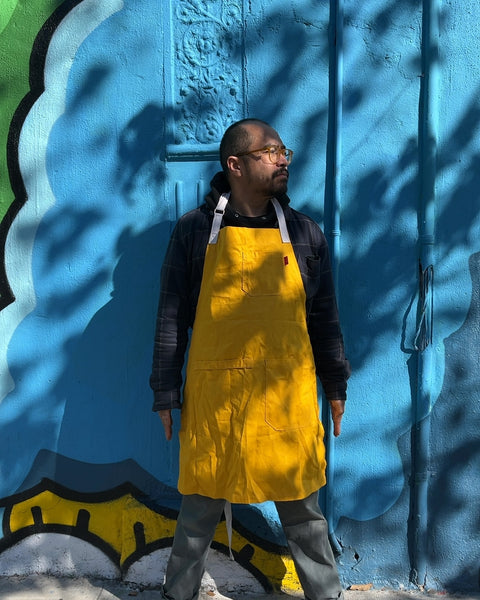 Sexy Yellow Apron with Pockets