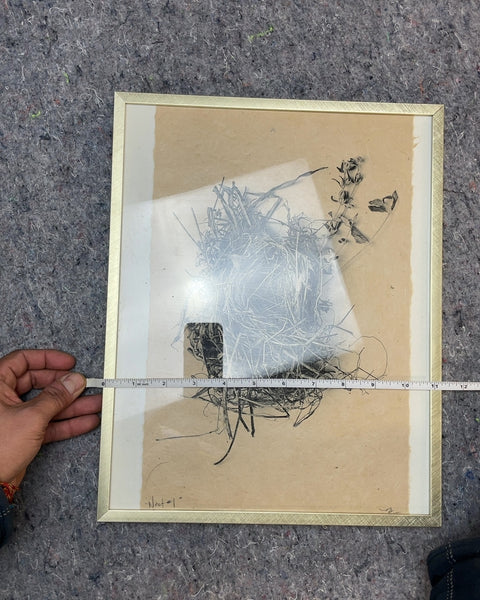 Framed Nest Drawing, 10x14"