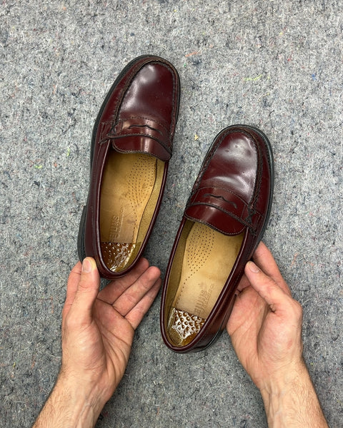 G.H. Bass & Co. Burgundy Weejuns Penny Loafers, Size US 9.5M