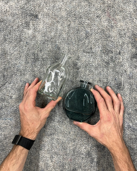 Sexy Clear Glass Bottle and Dark Green Glass Bottle