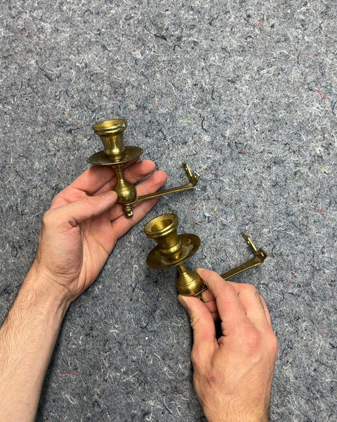 Brass Wall Mount Candle Holders