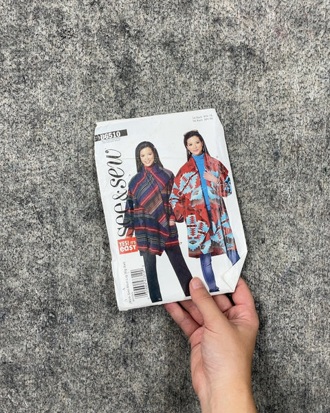 See & Sew B6510 Misses' Easy Wrap Sweater Pattern