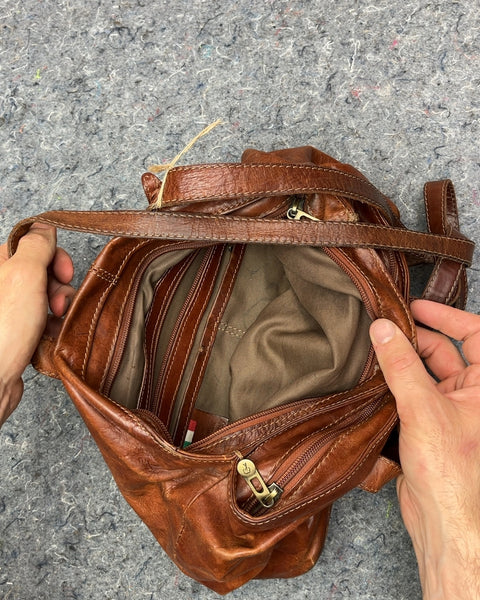 Brown Leather Shoulder Bag