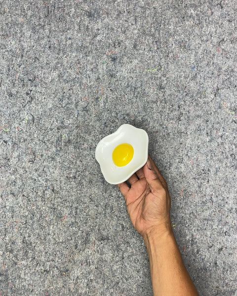 Fried Egg Shaped Ceramic Dish