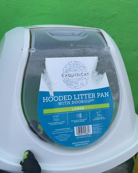 Exquisicat Hooded Litter Pan, Large