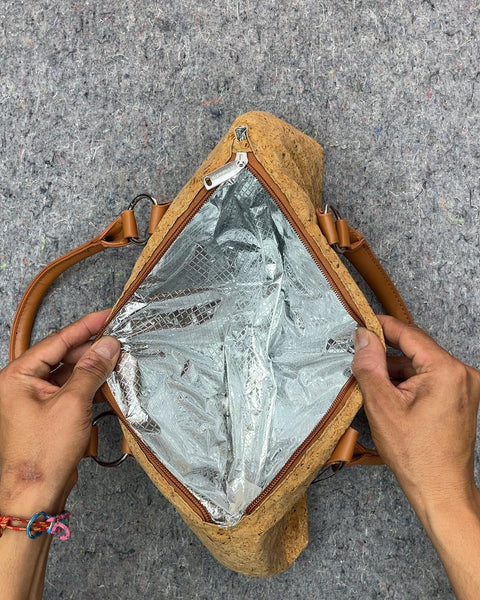 Cork Insulated Lunch Bag
