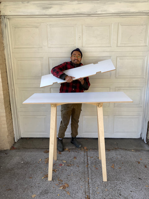 Beautiful Standing Desk From Leetes Island Woodworks, W50xD20xH40”