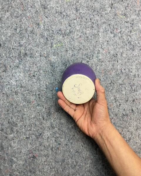 Purple Ceramic Pot