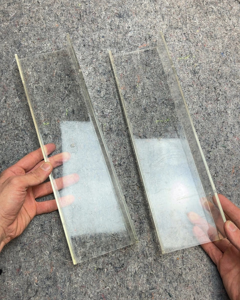 Two Clear Acrylic Shelves, L15"