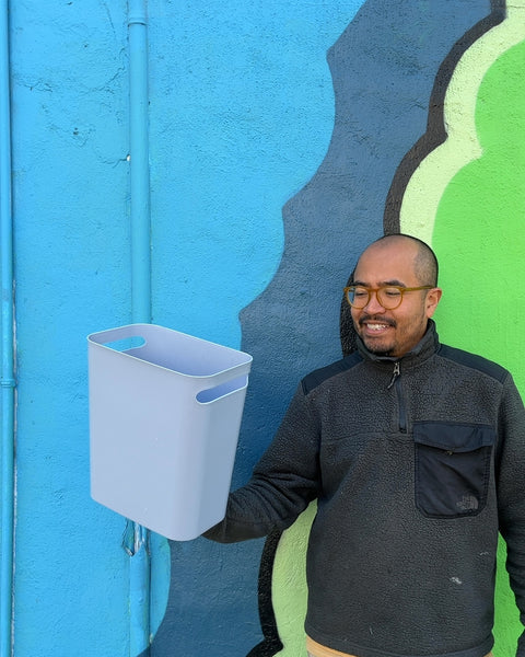 mDesign Slim Plastic Trash Can