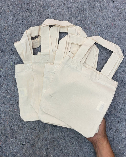Bunch of Small Canvas Tote Bags