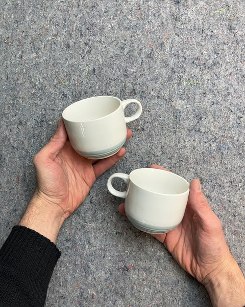 Two Pretty Genuine Stoneware Japan Mugs