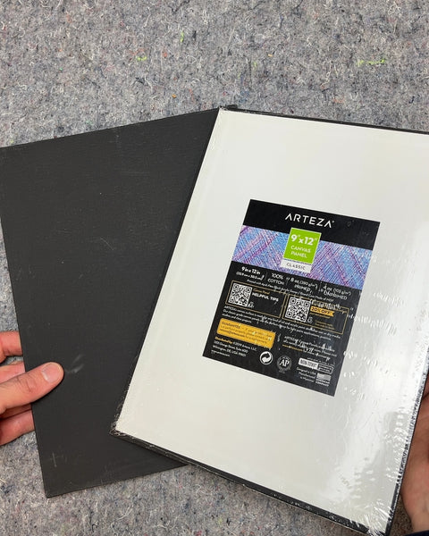 Two Arteza Canvas Panels, 9x12"