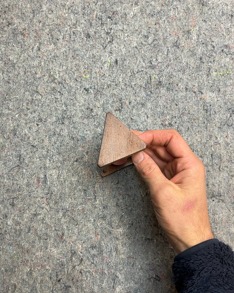 Small Wooden Hourglass with Pink Sand