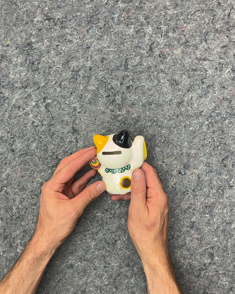 Japanese Maneki Neko Ceramic Piggy Bank