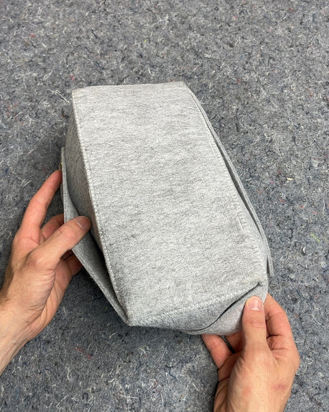Cute Gray Felt Storage Basket