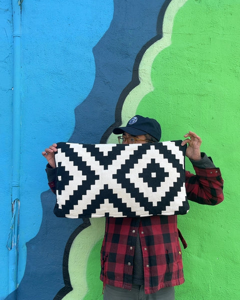 Geometric Throw Pillow, 14x25"