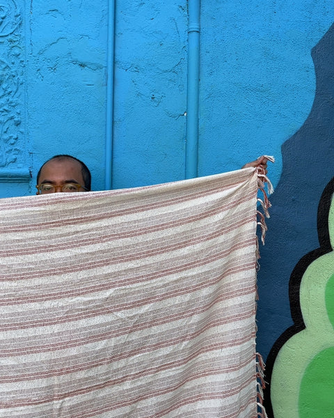 Striped Beach Throw Blanket