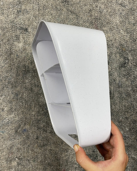 White Plastic Divided Storage Bin, 11 x 10 in